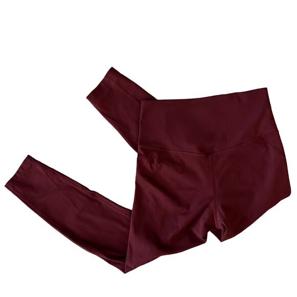 Girlfriend Collective Plum 7/8 Compressive High Rise Leggings Sz Small - Picture 4 of 6